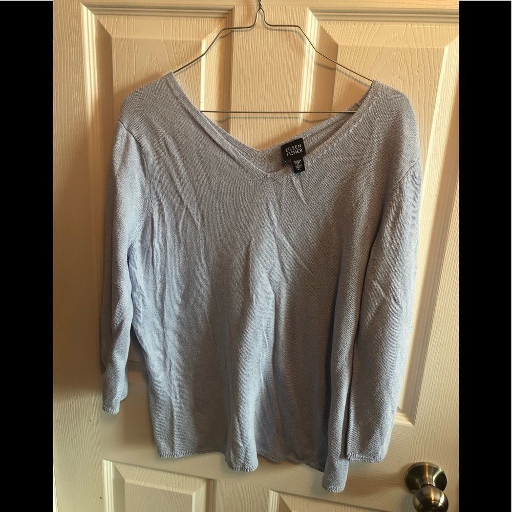 Eileen Fisher light blue sweater sz XL